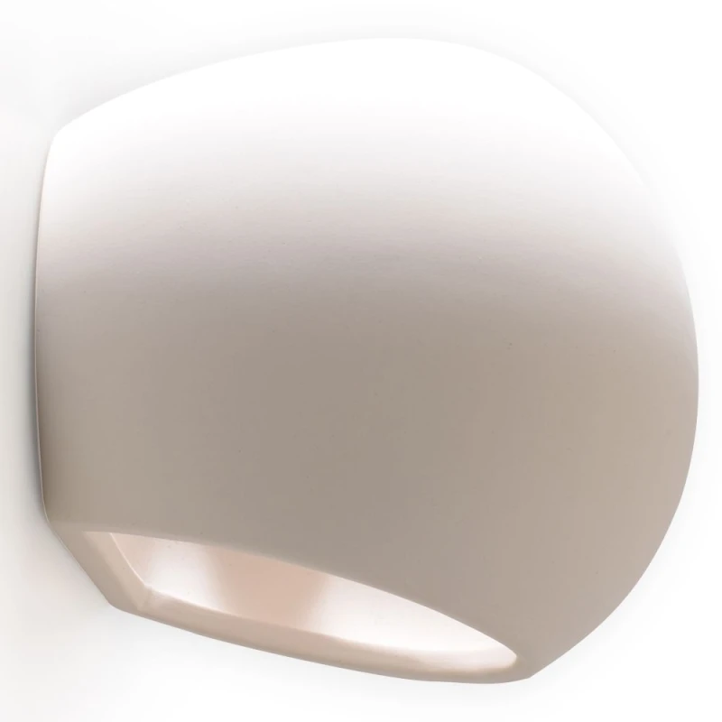 Image of SOLLUX Premium Quality LED Ceramic Globe Wall Lamp - Classic Design, Paintable - 27"
