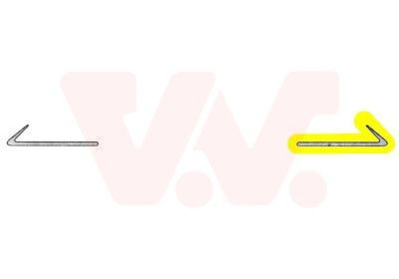 Image of VAN WEZEL Bumper moulding VAN WEZEL 3031581