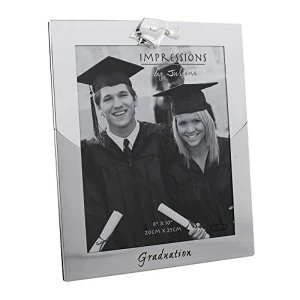 Image of 8" x 10" - Two Tone Silver Plated Photo Frame - Graduation