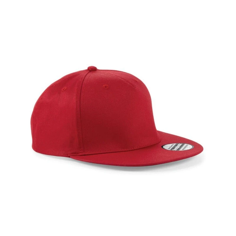 Image of Beechfield Beechfield Men Rapper Snapback Cap in Red Red One Size Male 5063425297757