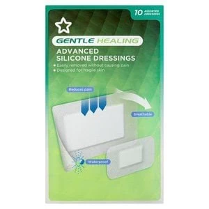 image of Superdrug Advanced Silicone Dressings Gentle Healing x 10