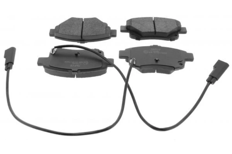 Image of MAPCO 6857 Brake pad set Rear Axle, incl. wear warning contact Brake Pad Set,disc brake (402)