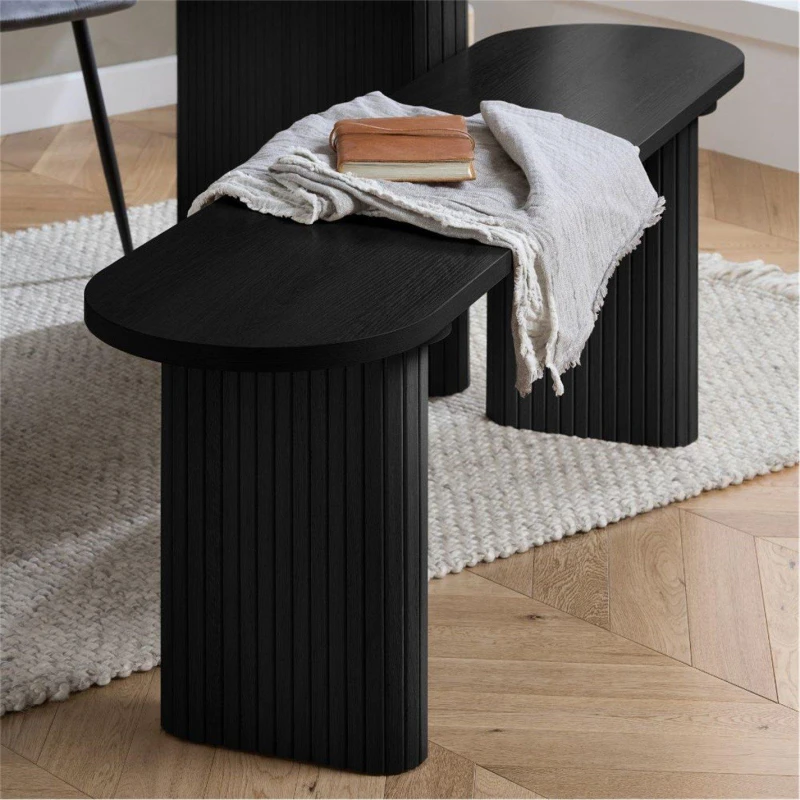 Image of Birlea Axel Black 160cm Dining Bench