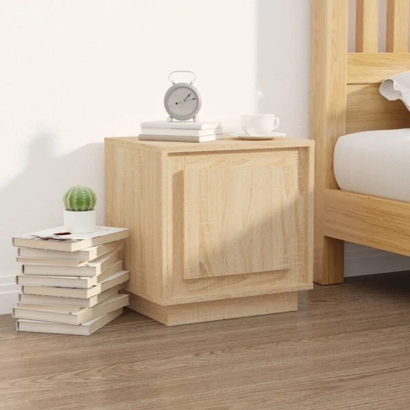 Image of VIDAXL Bedside Cabinet Sonoma Oak 44x35x45cm Engineered Wood Vidaxl 8720845794248