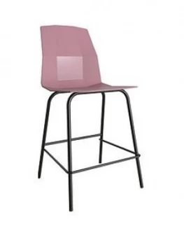 image of Cosmoliving By Cosmopolitan Riley Molded Counter Stool- Pink