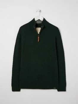 image of Fatface Rye 1/4 Zip Knitted Jumper