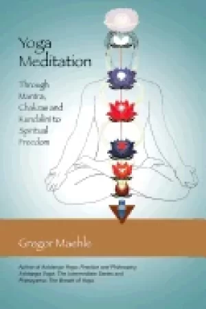 Image of yoga meditation through mantra chakras and kundalini to spiritual freedom