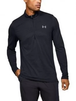 Image of Urban Armor Gear Seamless 1/2 Zip Top - Black/Grey Size M Men