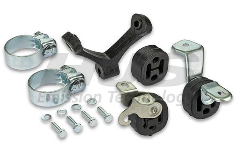 Image of HJS 82 11 5313 Mounting Kit, exhaust system with clamps Mounting Kit,exhaust system (1127)