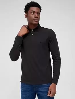 Image of Tommy Hilfiger 1985 Regular Long Sleeve Polo Shirt - Black, Size 2XL, Men