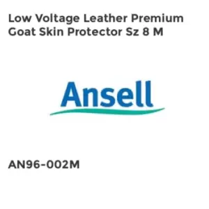 image of Ansell LOW VOLTAGE LEATHER PREMIUM GOAT SKIN PROTECTOR SZ 8 M