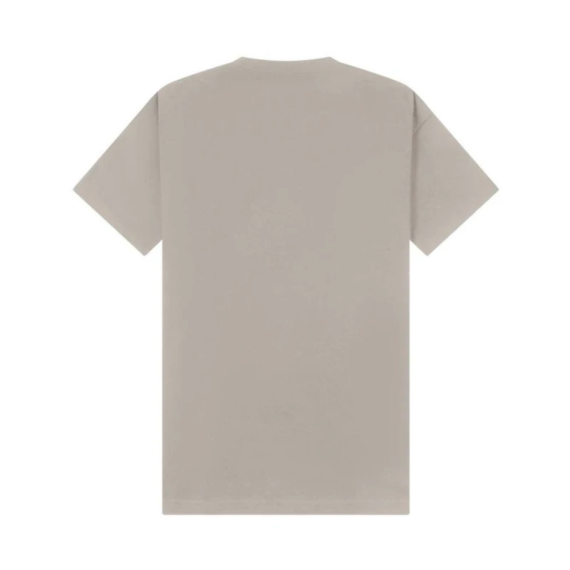 Image of Casual Classics Mens Supreme Combed Extended Neckline Oversized T-Shirt in Stone Size: Large Stone Male L