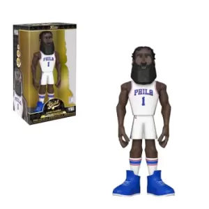 image of NBA Houston Rockets James Harden 12-Inch Vinyl Gold