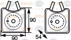 Image of Radiator Heat Exchanger 8MO376778-031 by BEHR