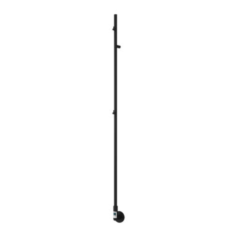 Image of Reina Reina Ines Black Vertical Electric Towel Radiator 1500 x 22mm Black 8.5 x 2.2 x 150cm DE-INS1502K