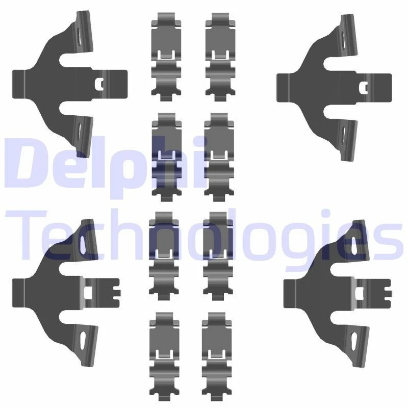 Image of DELPHI Brake pad fitting kit DELPHI LX0781