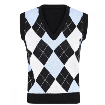 image of Slazenger Argyle Sleeveless Jumper Ladies - Multi