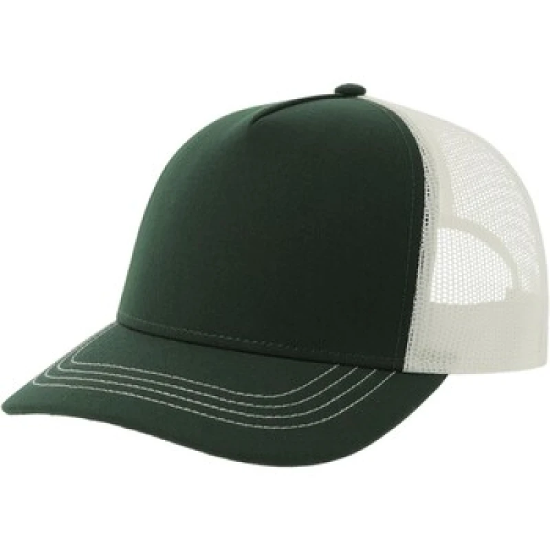 Image of Atlantis Atlantis Men Rapper 5 Panel Trucker Cap in Green Green One Size Male 5063470815166