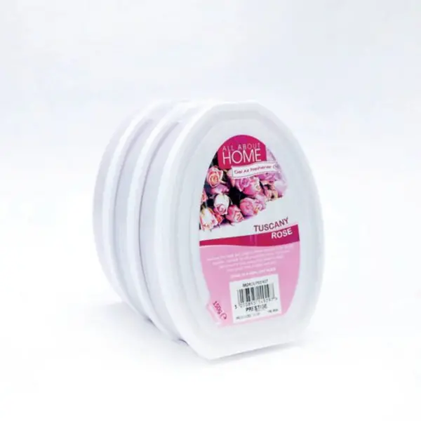 Image of All About Home Gel Air Freshener Tuscany Rose 150g (Pack of 3) 1008296 1008296