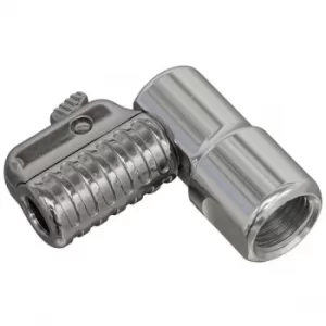 Image of Sealey PCL6A 90° Angled Swivel Tyre Inflator Clip-On Connector 1/4...