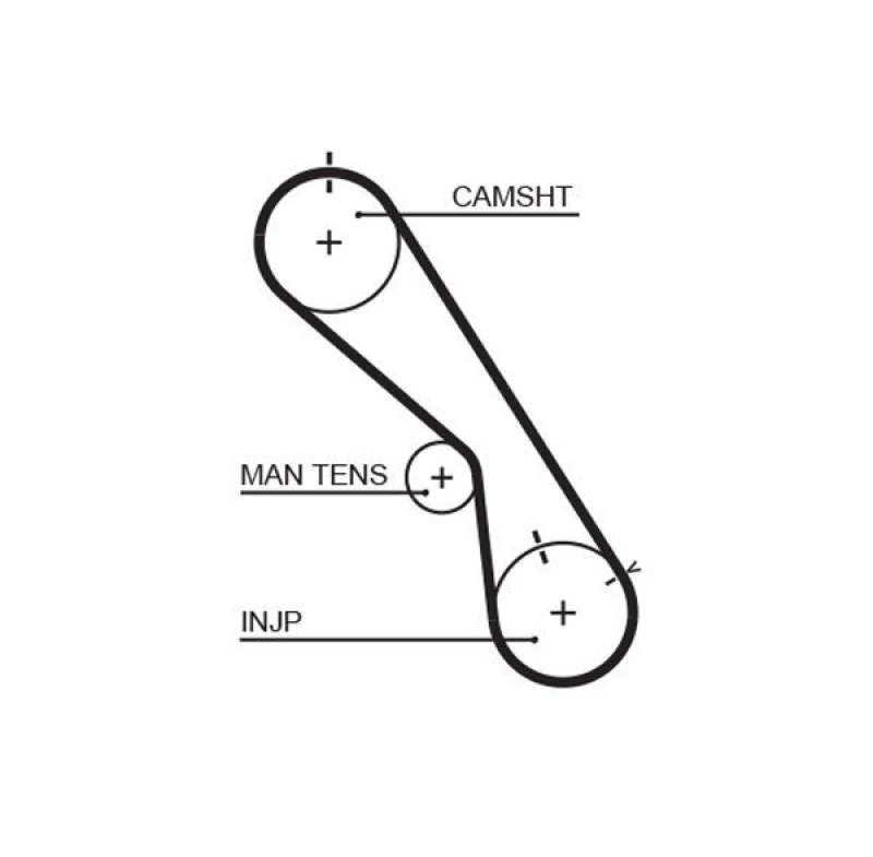 Image of GATES Timing Belt GATES 5474XS