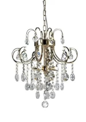Image of Rosina Ceiling Pendant 5 Light French Gold, Crystal