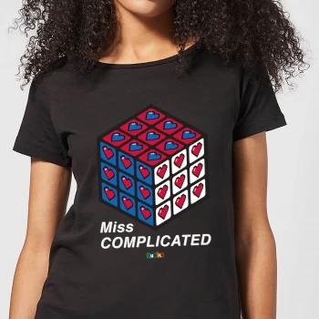 Image of Miss Complicated Love Cube Womens T-Shirt - Black - L - Black