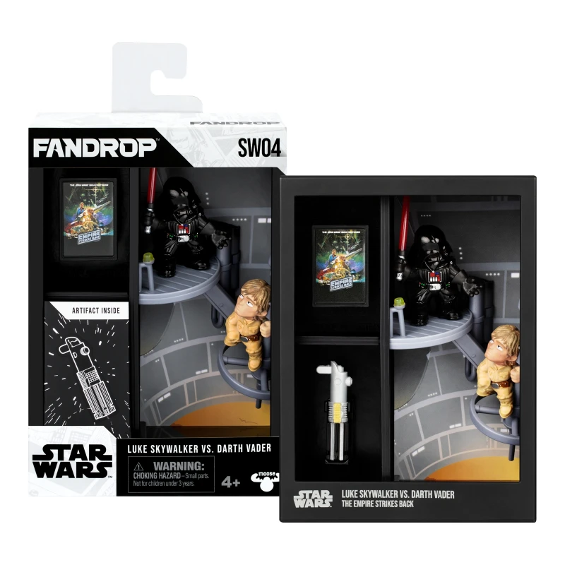 Image of Fandrop Star Wars Wave 1 Figure 2 Pack Luke Skywalker Vs Darth Vader
