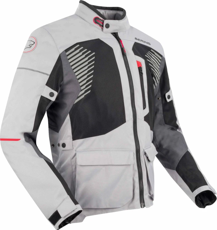Image of Bering Bakundu Jacket Gray Black Red Size 2XL