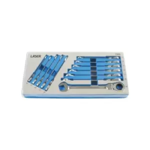 image of Laser - Ratchet Ring Spanner Set Flexi Head - 7350