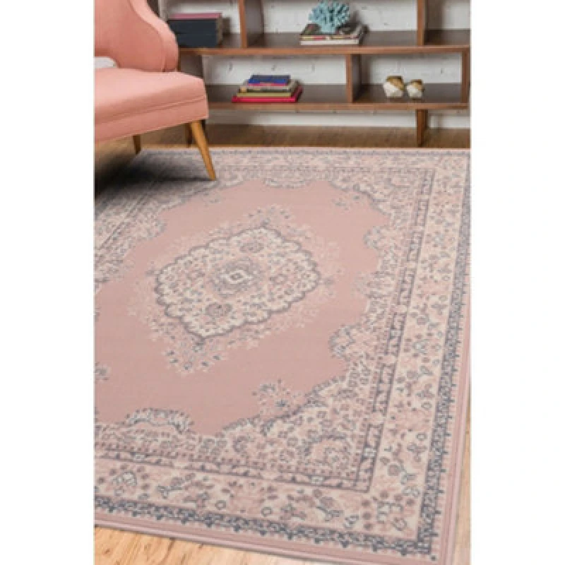 Image of Homemaker Homemaker Bukhura Traditional Blush Cut Pile Rug - 230x160cm