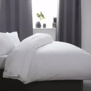 Image of Belledorm Cotton Sateen 1000 Thread Count Duvet Cover (Double) (White) - White
