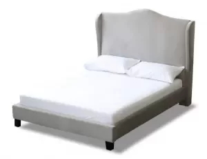 Image of Chateaux Silver Wing Bed King Size WOOD, FABRIC