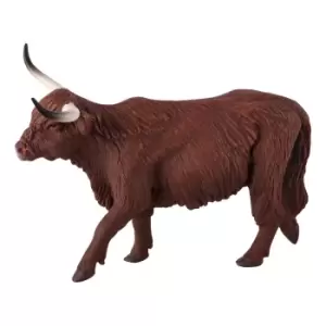 image of ANIMAL PLANET Farm Life Highland Cow Toy Figure, Three Years and...