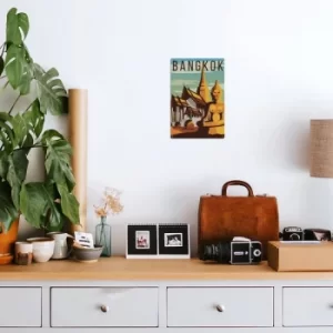 Image of Bangkok Multicolor Decorative Metal Wall Accessory