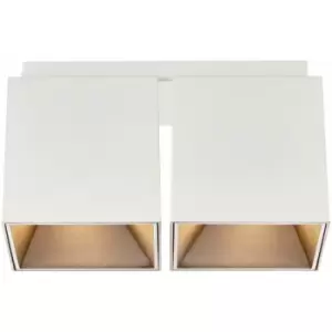 Image of Nordlux Ethan Twin Surface Mounted Downlight Mat White, GU10