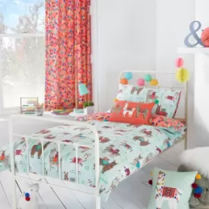 Image of Llamarama Duvet Cover Set Multi