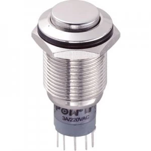 image of TRU COMPONENTS LAS2GQH 22NP Tamper proof pushbutton 250 V AC 3 A 2 x OnOn momentary