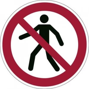 Image of Durable 173203 Use Symbol Pedestrian Route- Red, White (Ø x H) 430 mm x 0.4 mm