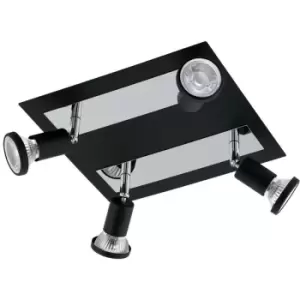 Image of Sarria - 4 Light Spotlight Chrome, Black, GU10 - Eglo