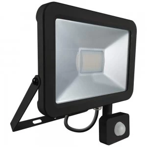 image of Crompton Phoebe LED - Atlas Mini LED Floodlight with PIR IP66 50W - Cool White