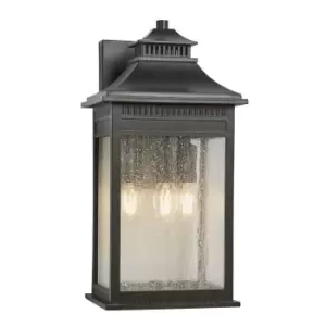 image of Livingston 3 Light Large Coastal Wall Lantern - Imperial Bronze Finish, E14