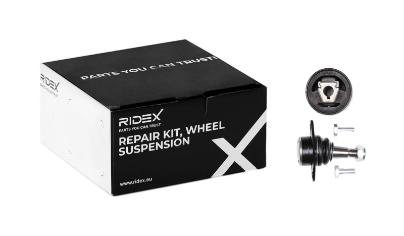 Image of RIDEX 771R0155 Repair Kit, wheel suspension Front axle both sides, with rubber mount Repair Kit,wheel suspension (771)