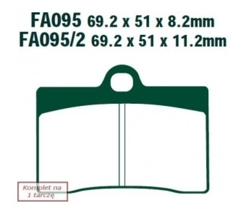 Image of EBC Brakes FA095 Brake pad set Brake Pad Set,disc brake (402)