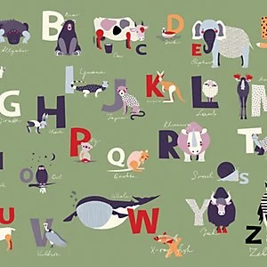 image of ohpopsi Alphabet Wall Mural Multi 19.6m XL