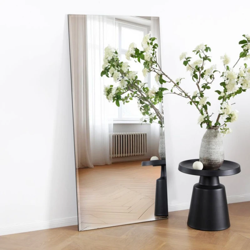 Image of Home Garden Direct Lugano Frameless Full Length Rectangular Mirror 170x80cm in Clear Size: 170x80cm Clear Unisex 170x80 cm