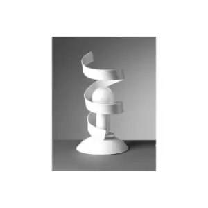 Image of Zoe Ribbon Table Lamp, White