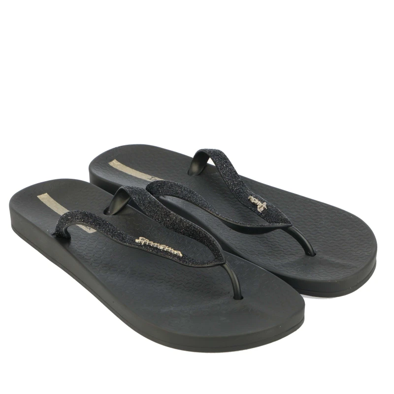 Image of Ipanema Anatomic Lolita Glitter Flip Flops Black female UK 6