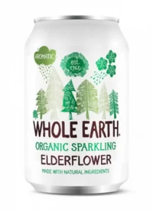 Image of Whole Earth Organic Sparkling Elderflower 330ml