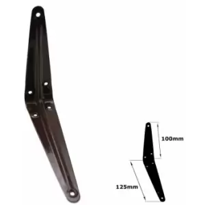 Image of Shelf Brackets Brown London Pattern Metal For Shelving Constructions - Size 100x125mm - Pack of 10